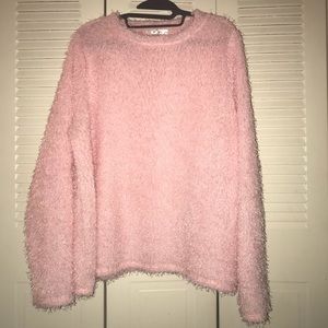 Plus Size Pink Sweater